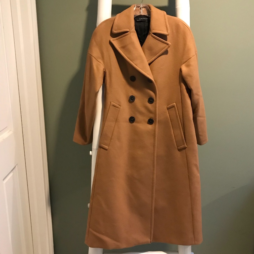 LAST ONE - NWOT Zara Oversized Long Wool Coat - Picture 8 of 8